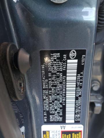 4T1BZ1FBXKU030479 - 2019 TOYOTA AVALON XLE GRAY photo 12