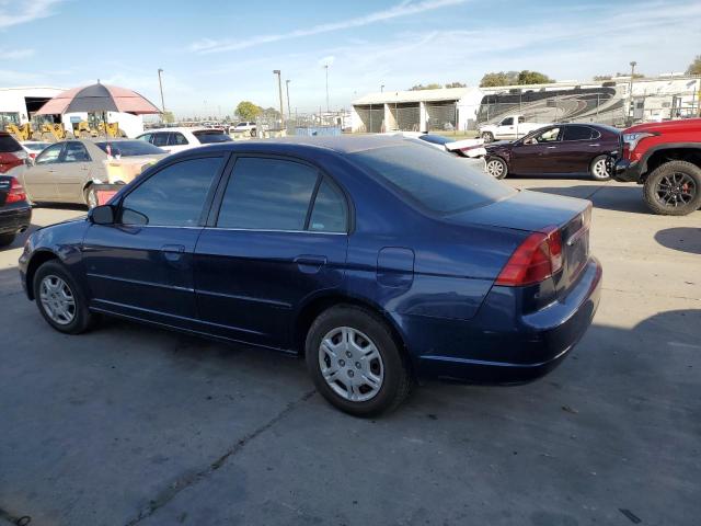 1HGES26711L019495 - 2001 HONDA CIVIC EX BLUE photo 2