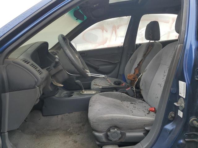 1HGES26711L019495 - 2001 HONDA CIVIC EX BLUE photo 7