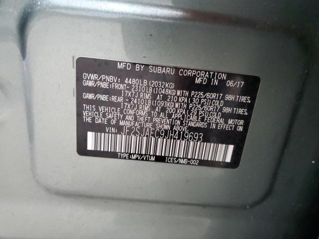 JF2SJAEC9JH419693 - 2018 SUBARU FORESTER 2.5I PREMIUM Verde foto 13