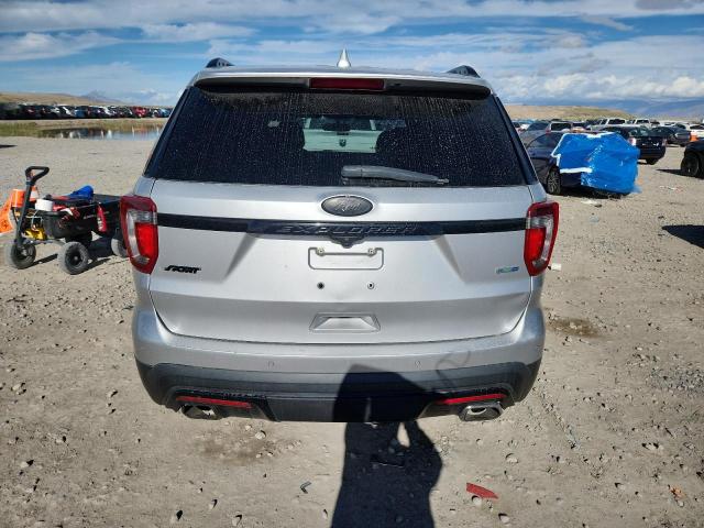 1FM5K8GT7HGA77641 - 2017 FORD EXPLORER SPORT SILVER photo 6