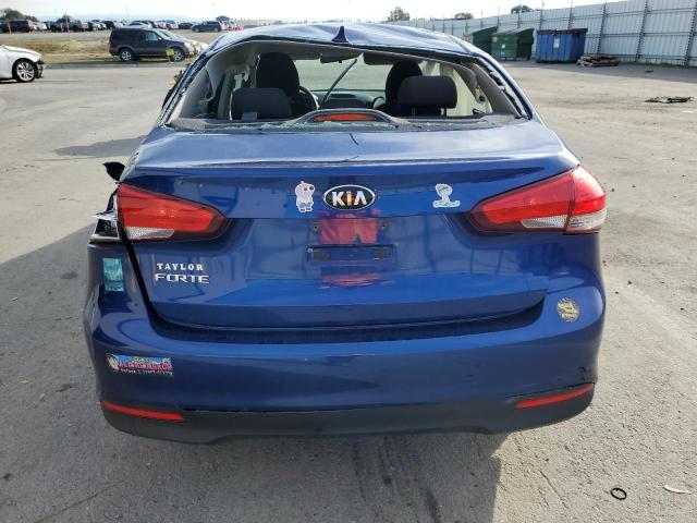 3KPFK4A73JE176508 - 2018 KIA FORTE LX BLUE photo 6
