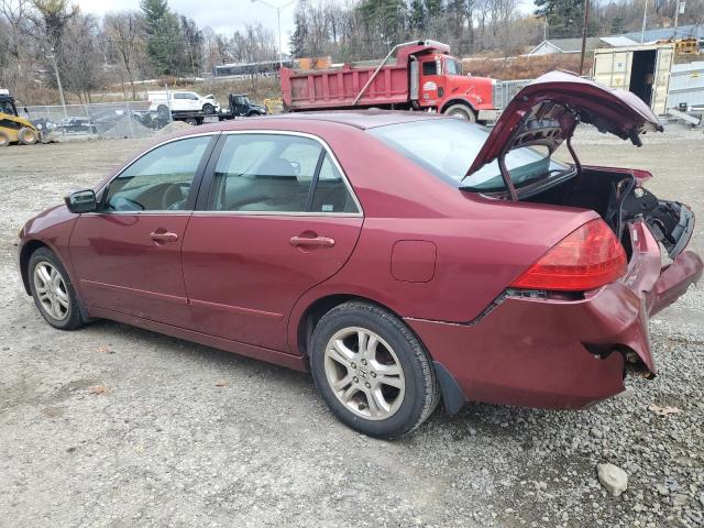 1HGCM56746A101596 - 2006 HONDA ACCORD EX RED photo 2