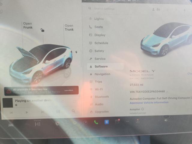 7SAYGDEE2PA034446 - 2023 TESLA MODEL Y Gri fotoğraf 9