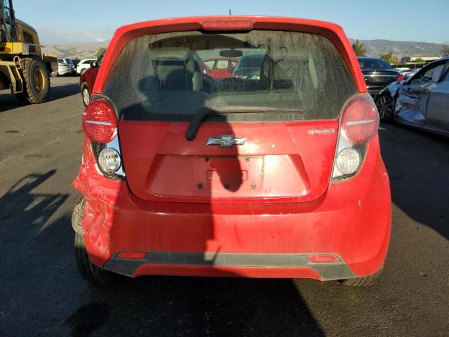 KL8CD6S92EC487670 - 2014 CHEVROLET SPARK 1LT RED photo 6