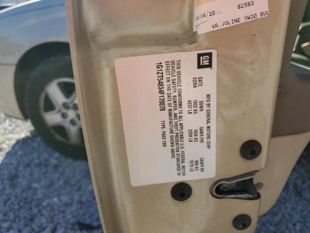 1G1ZT54834F178878 - 2004 CHEVROLET MALIBU LS TAN photo 13