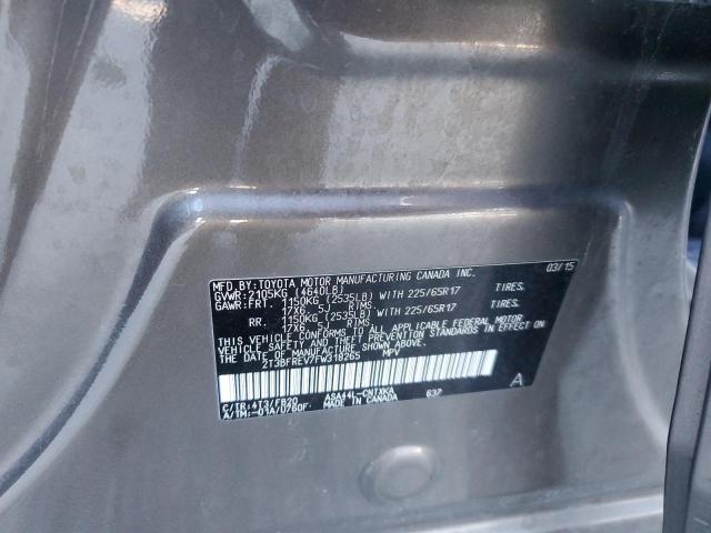 2T3BFREV7FW318265 - 2015 TOYOTA RAV4 LE GRAY photo 13