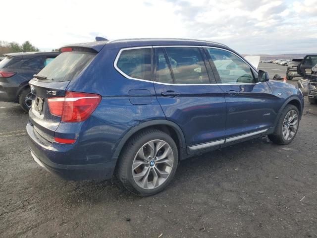 5UXWX9C59H0T01393 - 2017 BMW X3 XDRIVE28I BLUE photo 3