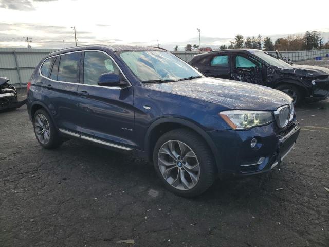 5UXWX9C59H0T01393 - 2017 BMW X3 XDRIVE28I BLUE photo 4
