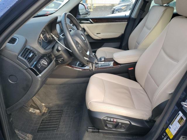 5UXWX9C59H0T01393 - 2017 BMW X3 XDRIVE28I BLUE photo 7