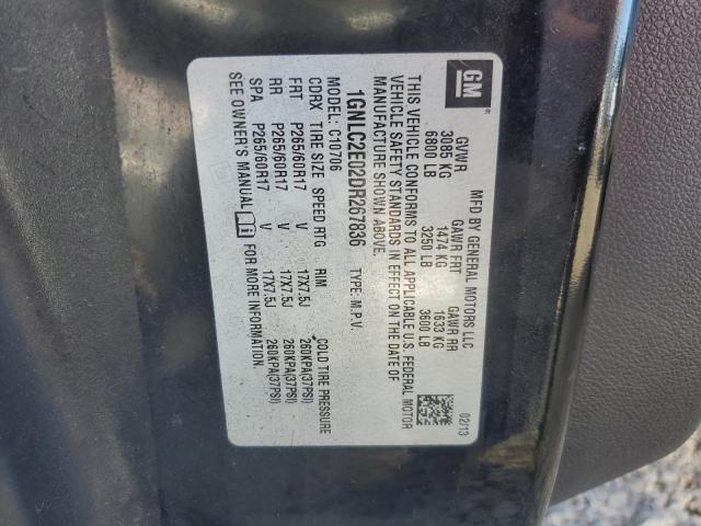 1GNLC2E02DR267836 - 2013 CHEVROLET TAHOE POLICE 黑色 照片 13