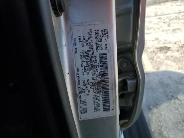 JT3HN86R9Y0319535 - 2000 TOYOTA 4RUNNER SR5 银色 照片 13