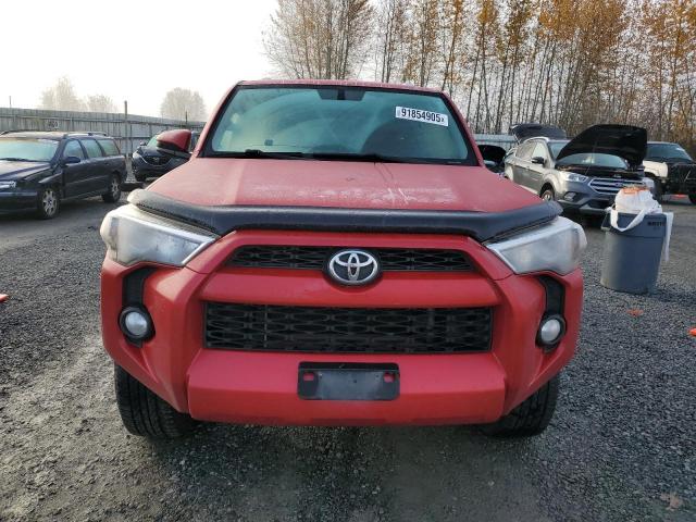 JTEBU5JR7G5332842 - 2016 TOYOTA 4RUNNER SR5/SR5 PREMIUM RED photo 5