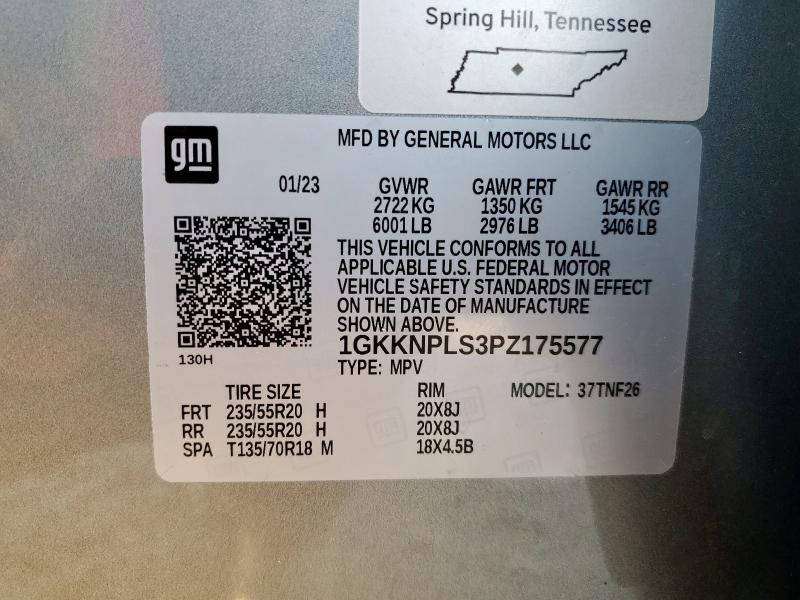 1GKKNPLS3PZ175577 - 2023 GMC ACADIA DENALI GRAY photo 13