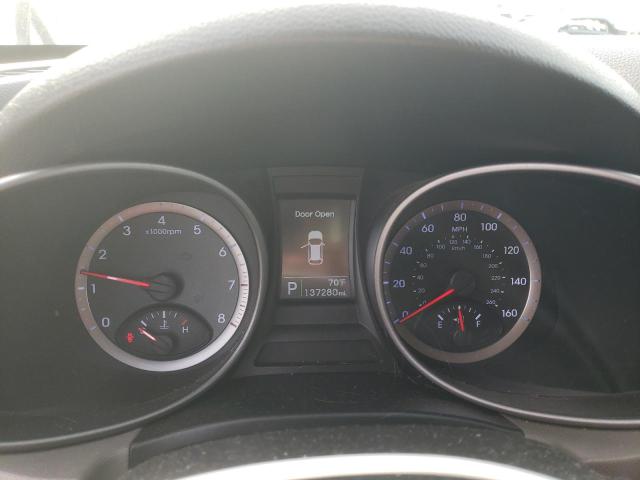 5XYZT3LB2DG035538 - 2013 HYUNDAI SANTA FE S GRAY photo 9