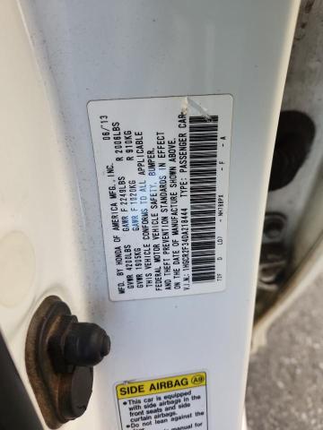 1HGCR2F34DA218444 - 2013 HONDA ACCORD LX WHITE photo 12