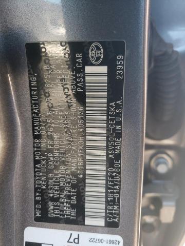 4T1BF1FK3HU405176 - 2017 TOYOTA CAMRY LE GRAY photo 12