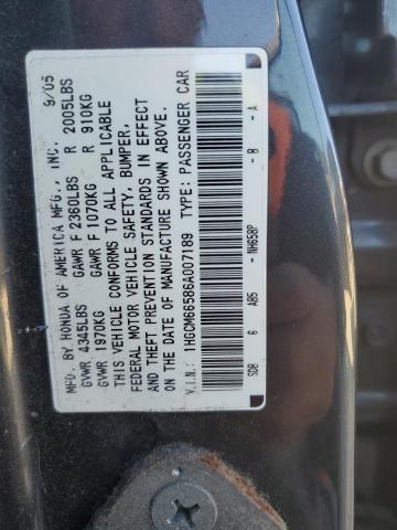 1HGCM66586A007189 - 2006 HONDA ACCORD EX GRAY photo 12