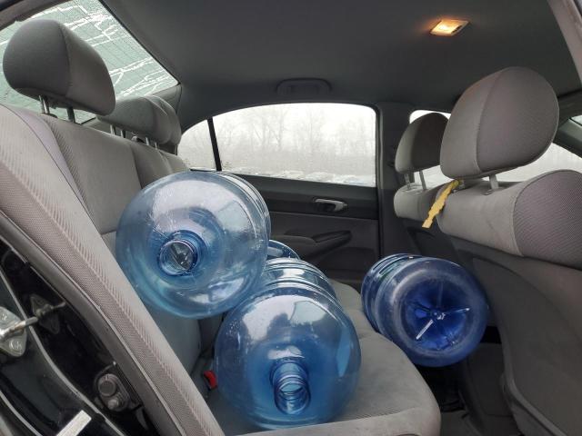 2HGFA1F51BH304633 - 2011 HONDA CIVIC LX Սև լուսանկար 10