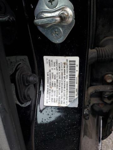 2HGFA1F51BH304633 - 2011 HONDA CIVIC LX Սև լուսանկար 12