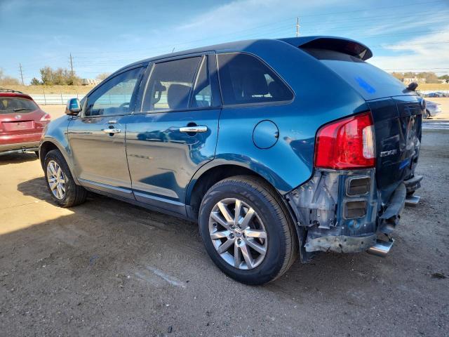 2FMDK3JC1BBA02925 - 2011 FORD EDGE SEL BLUE photo 2