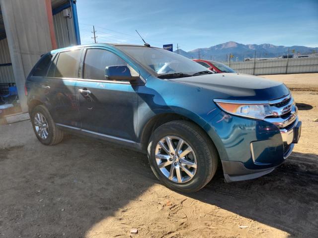 2FMDK3JC1BBA02925 - 2011 FORD EDGE SEL BLUE photo 4