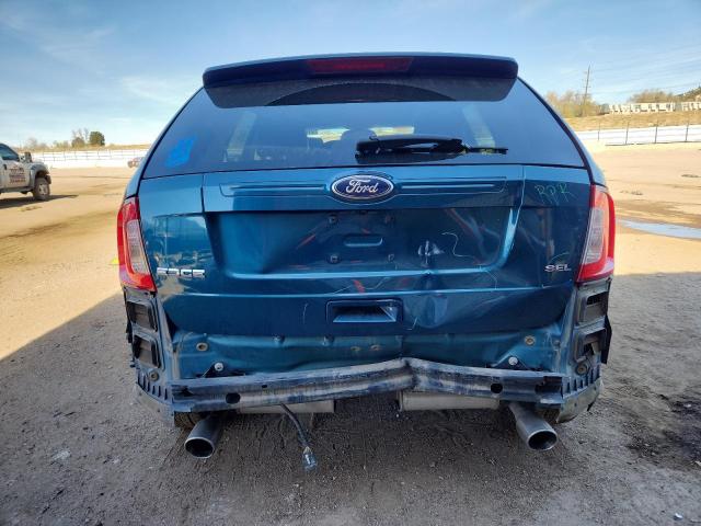 2FMDK3JC1BBA02925 - 2011 FORD EDGE SEL BLUE photo 6