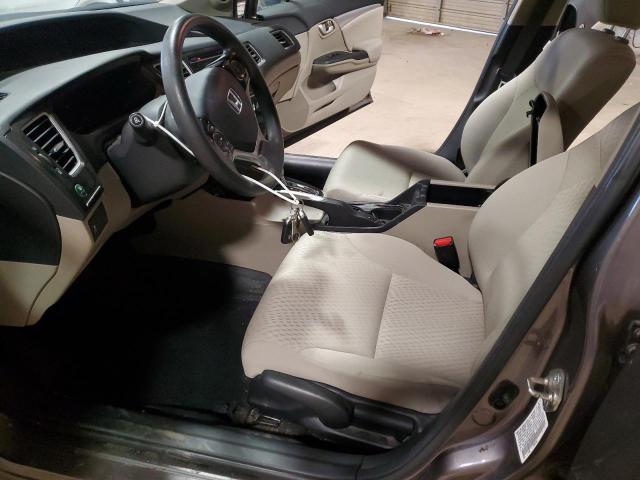 19XFB2F86EE244666 - 2014 HONDA CIVIC EX GRAY photo 7