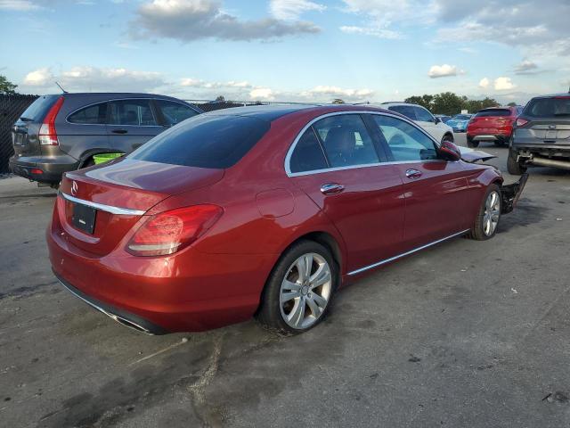 55SWF4JB3JU270454 - 2018 MERCEDES-BENZ C 300 RED photo 3