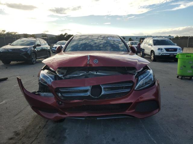 55SWF4JB3JU270454 - 2018 MERCEDES-BENZ C 300 RED photo 5