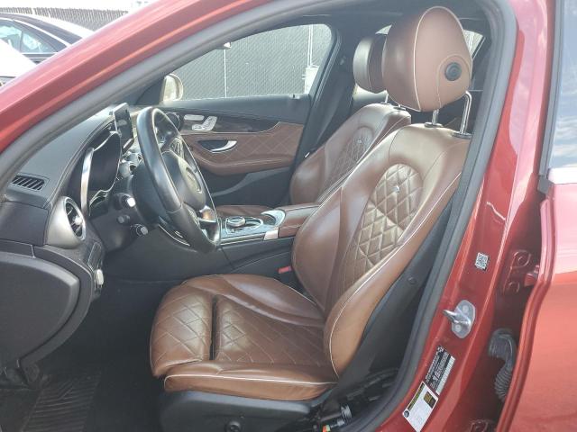 55SWF4JB3JU270454 - 2018 MERCEDES-BENZ C 300 RED photo 7