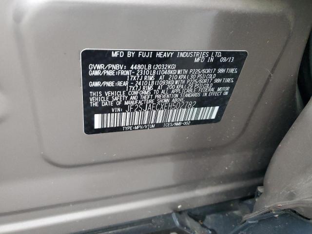 JF2SJAECXEH502782 - 2014 SUBARU FORESTER 2.5I PREMIUM TAN photo 14