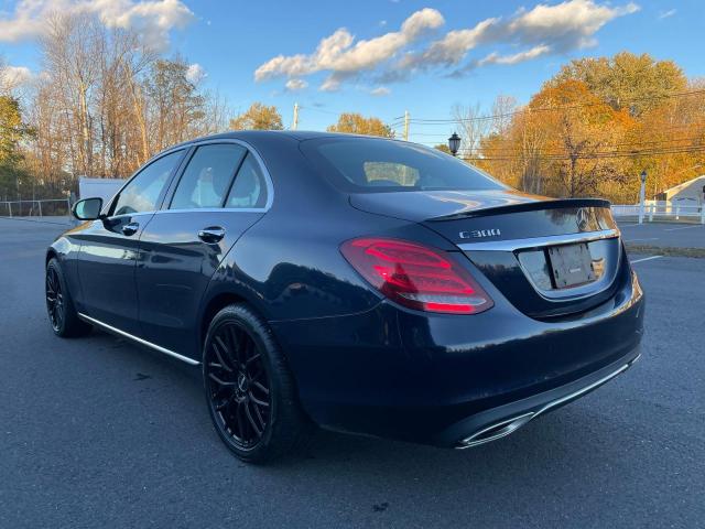 55SWF4KB5GU159007 - 2016 MERCEDES-BENZ C 300 4MATIC BLUE photo 3