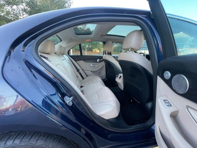 55SWF4KB5GU159007 - 2016 MERCEDES-BENZ C 300 4MATIC BLUE photo 6