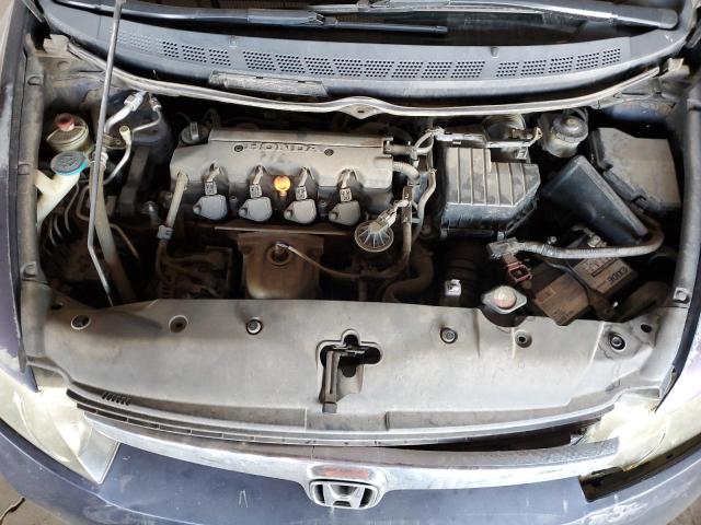 JHMFA16837S002168 - 2007 HONDA CIVIC EX BLUE photo 11