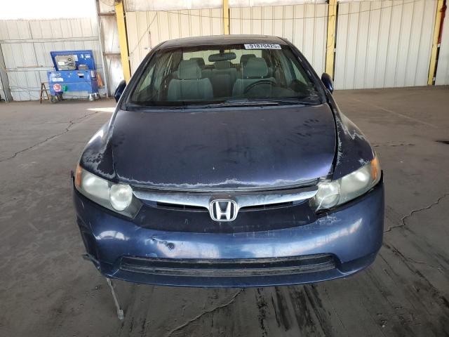 JHMFA16837S002168 - 2007 HONDA CIVIC EX BLUE photo 5