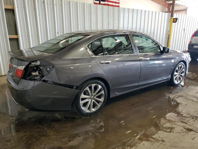 1HGCR2F58DA030835 - 2013 HONDA ACCORD SPORT GRAY photo 3