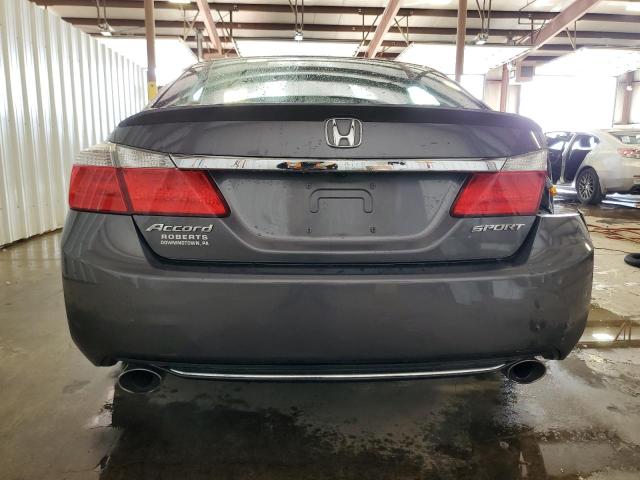 1HGCR2F58DA030835 - 2013 HONDA ACCORD SPORT GRAY photo 6
