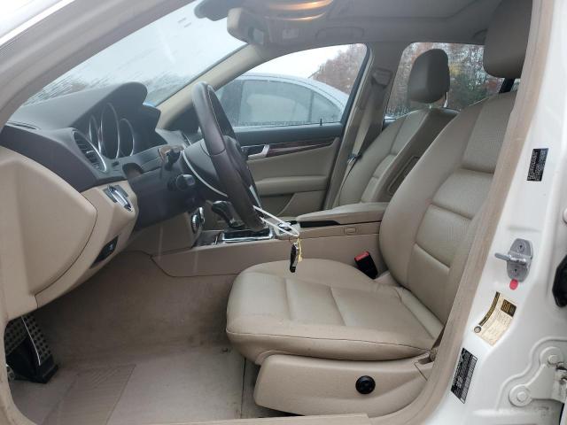 WDDGF8BB0CR210985 - 2012 MERCEDES-BENZ C 300 4MATIC WHITE photo 7
