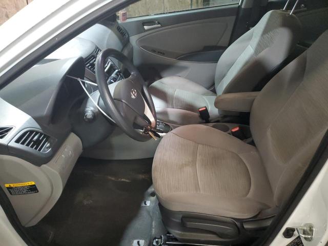 KMHCT4AE6FU801468 - 2015 HYUNDAI ACCENT GLS Blanc photo 7