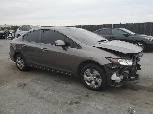 2HGFB2F51DH559725 - 2013 HONDA CIVIC LX GRAY photo 4