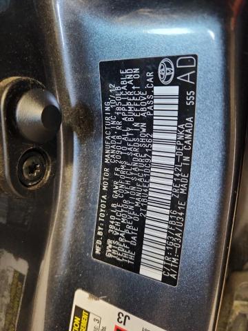 2T1BU4EE1DC971562 - 2013 TOYOTA COROLLA BASE Grau Foto 13