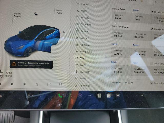 5YJ3E1EB2JF120352 - 2018 TESLA MODEL 3 BLUE photo 9