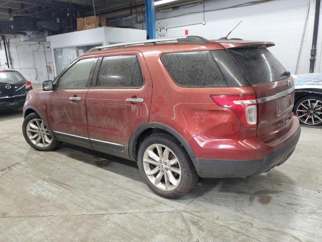 1FM5K7D84EGA42593 - 2014 FORD EXPLORER XLT წითელი ფოტო 2