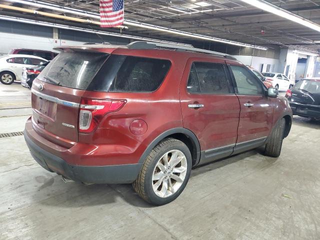 1FM5K7D84EGA42593 - 2014 FORD EXPLORER XLT წითელი ფოტო 3