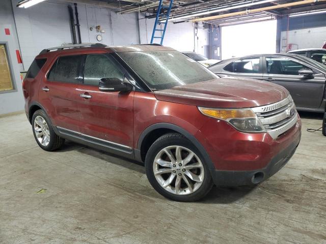 1FM5K7D84EGA42593 - 2014 FORD EXPLORER XLT წითელი ფოტო 4