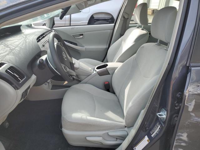 JTDKN3DU5E1782144 - 2014 TOYOTA PRIUS GRAY photo 7
