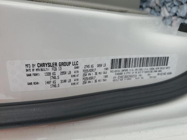 2C4RC1BG0DR682520 - 2013 CHRYSLER TOWN & COU TOURING WHITE photo 14