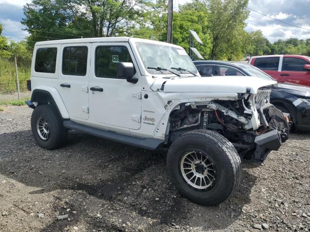 1C4HJXEG9JW131781 - 2018 JEEP WRANGLER U SAHARA WHITE photo 4