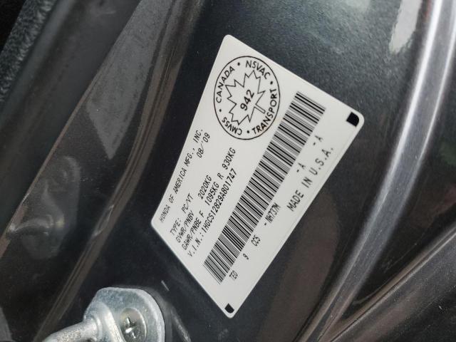 1HGCS12829A801747 - 2009 HONDA ACCORD EXL CHARCOAL photo 13